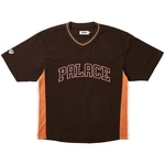 Thumbnail PANEL V-NECK JERSEY BROWN one color