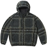 Thumbnail REVERSIBLE CHECK FLEECE JACKET BLACK one color