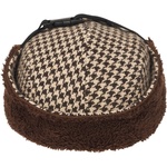 Thumbnail REVERSO EARFLAP 4-PANEL HOUNDSTOOTH BROWN one color