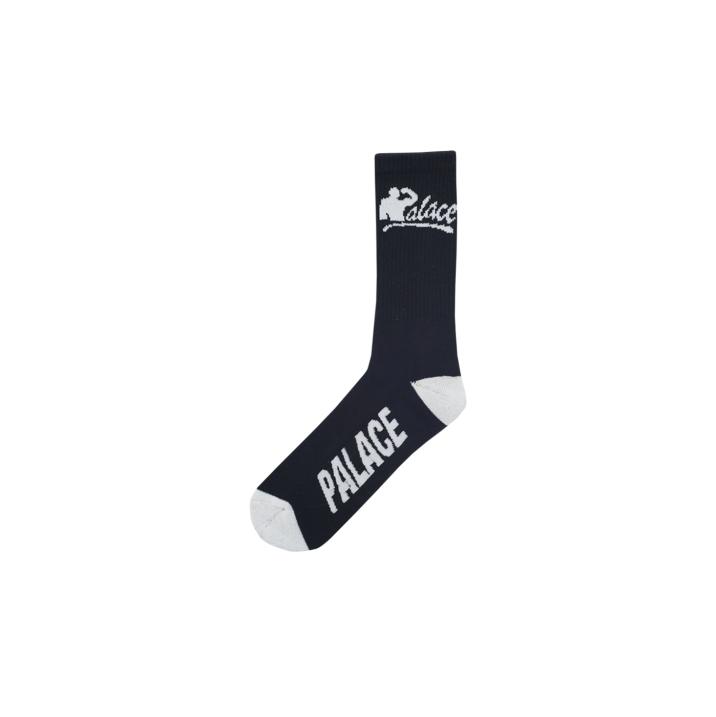 MUSCLE SOCK BLACK WHITE one color
