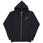 Thumbnail WAFFLE ZIP HOOD BLACK one color