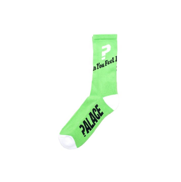 CAN YOU FEEL IT SOCK GREEN one color