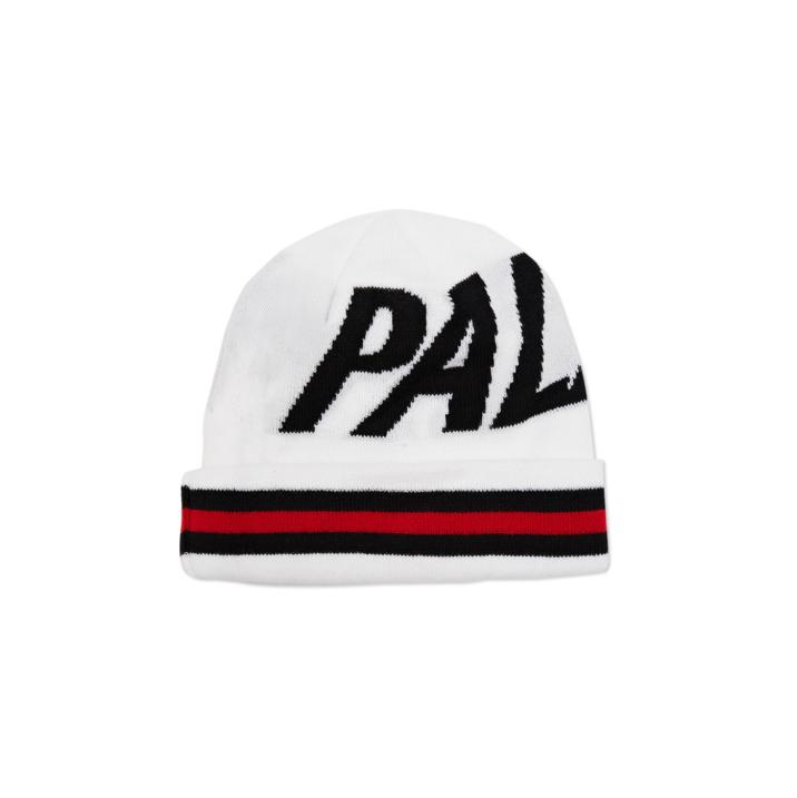 STRIPE CUFF BEANIE WHITE one color