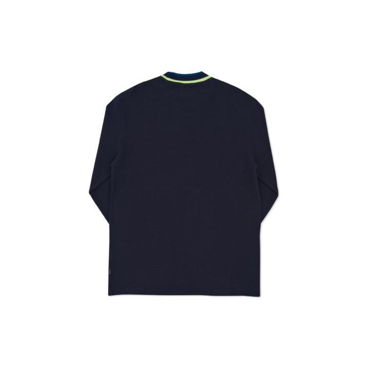 SQUARE WEAVE CREW NAVY one color