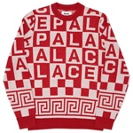 Thumbnail CHECK-IT KNIT RED / WHITE one color