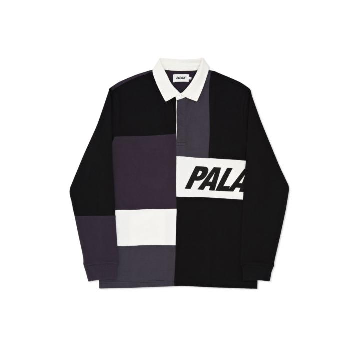 PATCHWORK RUGBY BLACK / CHARCOAL / GREY one color
