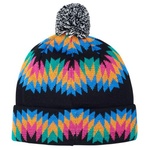 Thumbnail ZIG ZAG BEANIE BLACK one color