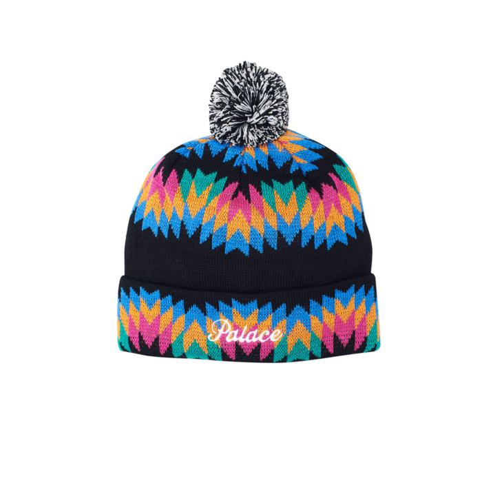 Thumbnail ZIG ZAG BEANIE BLACK one color