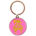 Thumbnail FINGER UP KEYRING NEON PINK / YELLOW one color