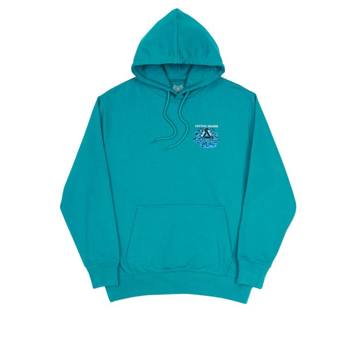 Thumbnail GETTING HIGHER HOOD SEA GREEN one color