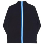 Thumbnail VERTICAL WEAVE ZIP POLO BLACK one color