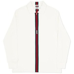 Thumbnail VERTICAL WEAVE ZIP POLO WHITE one color