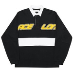 Thumbnail PALACE LONDON RUGBY TOP BLACK / WHITE one color