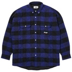 Thumbnail QUILT MIT PLAID SHIRT BLUE one color