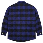 Thumbnail QUILT MIT PLAID SHIRT BLUE one color