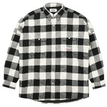 Thumbnail QUILT MIT PLAID SHIRT WHITE one color