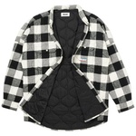 Thumbnail QUILT MIT PLAID SHIRT WHITE one color