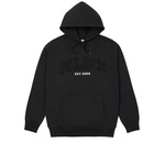 Thumbnail DROP SHOULDER DENIM APPLIQUE HOOD BLACK one color
