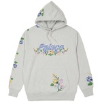 Thumbnail FLOWER STITCH HOOD GREY MARL one color