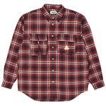 Thumbnail CARGO POCKET FLANNEL SHIRT RED one color