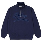 Thumbnail VELOUR 1/4 ZIP BLUE one color