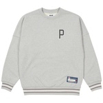 Thumbnail DROP SHOULDER COLLEGE CREW GREY MARL one color