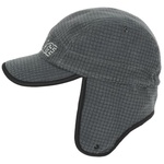 Thumbnail GRID FLEECE REVERSIBLE EARFLAP HAT BLACK one color