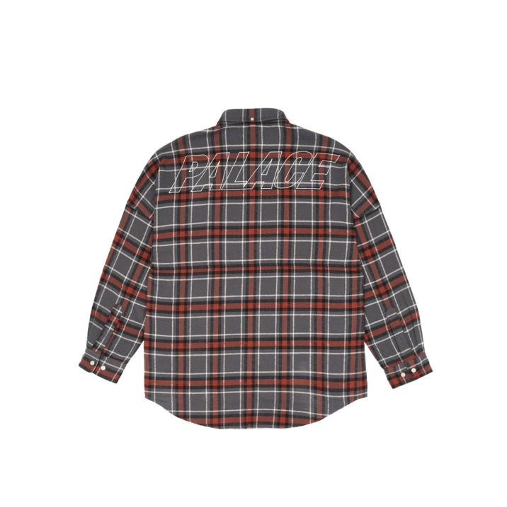 Thumbnail FLANNEL DROP SHOULDER SHIRT GREY one color