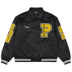 Thumbnail SATIN VARSITY JACKET BLACK one color