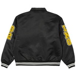 Thumbnail SATIN VARSITY JACKET BLACK one color