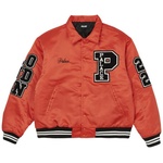 Thumbnail SATIN VARSITY JACKET ORANGE one color