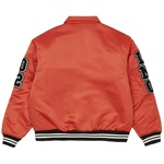 Thumbnail SATIN VARSITY JACKET ORANGE one color