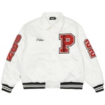 Thumbnail SATIN VARSITY JACKET WHITE one color
