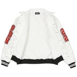Thumbnail SATIN VARSITY JACKET WHITE one color