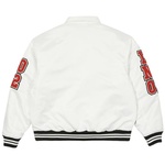 Thumbnail SATIN VARSITY JACKET WHITE one color