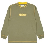 Thumbnail DOUBLE COLLAR LONGSLEEVE TOP OLIVE one color