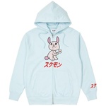 Thumbnail CUTE ZIP HOOD LIGHT BLUE one color
