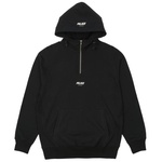 Thumbnail 1/4 ZIP COTTON PANEL HOOD BLACK one color