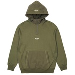 Thumbnail 1/4 ZIP COTTON PANEL HOOD OLIVE one color
