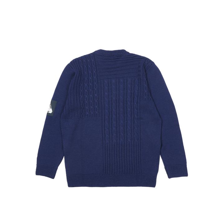 Thumbnail CABLE PATCHWORK KNIT NAVY one color