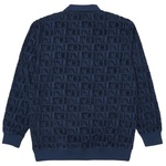 Thumbnail DOMINO JACQUARD 1/4 ZIP POLO CREW NAVY one color