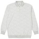 Thumbnail DOMINO JACQUARD 1/4 ZIP POLO CREW GREY one color