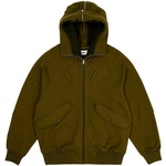 Thumbnail SPLIT HOOD BOMBER SWEAT OLIVE one color