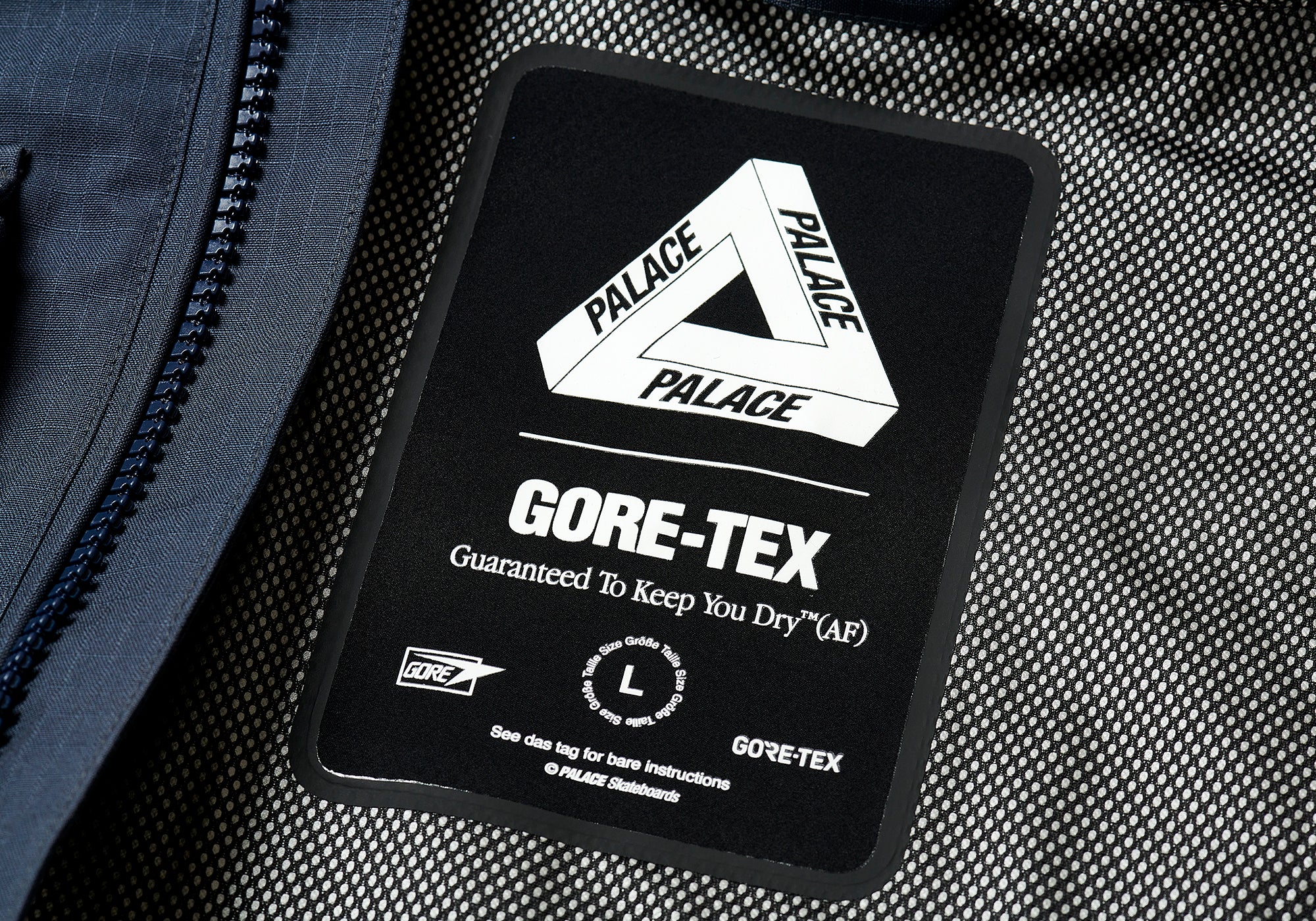 Gore-Tex Cotton Rs Jacket Navy - Winter 2023 - Palace Community