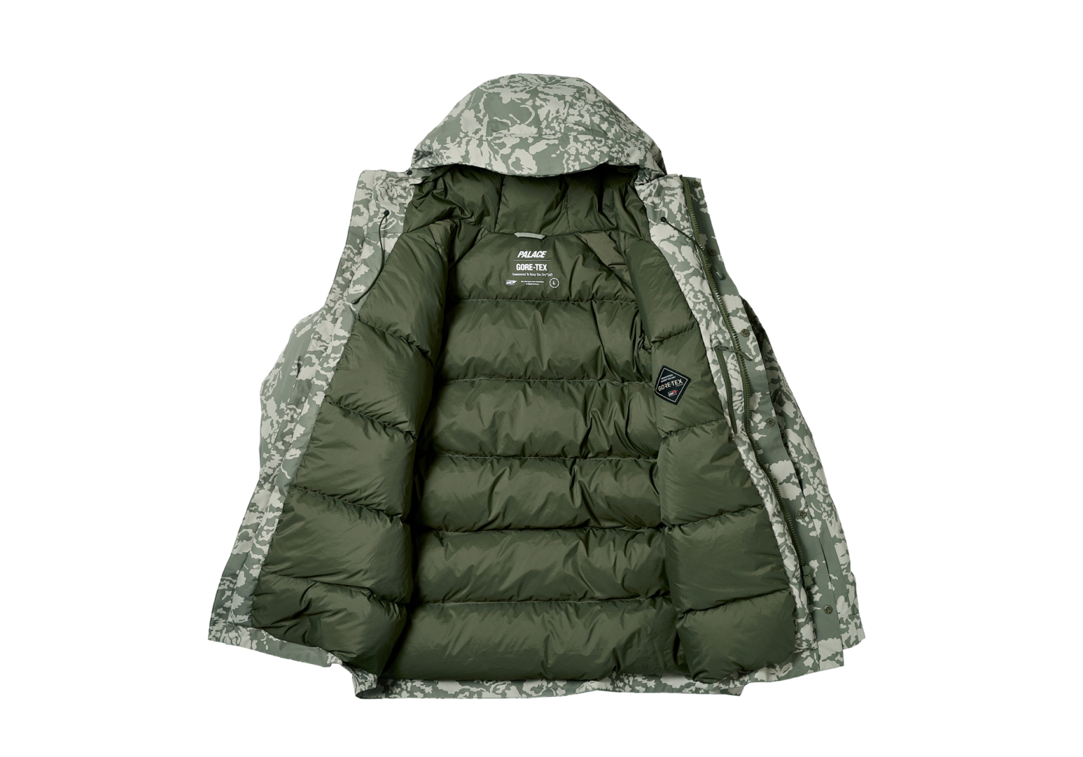 Palace Gore-Tex Cargo Down Parka Blue Men's - FW23 - US