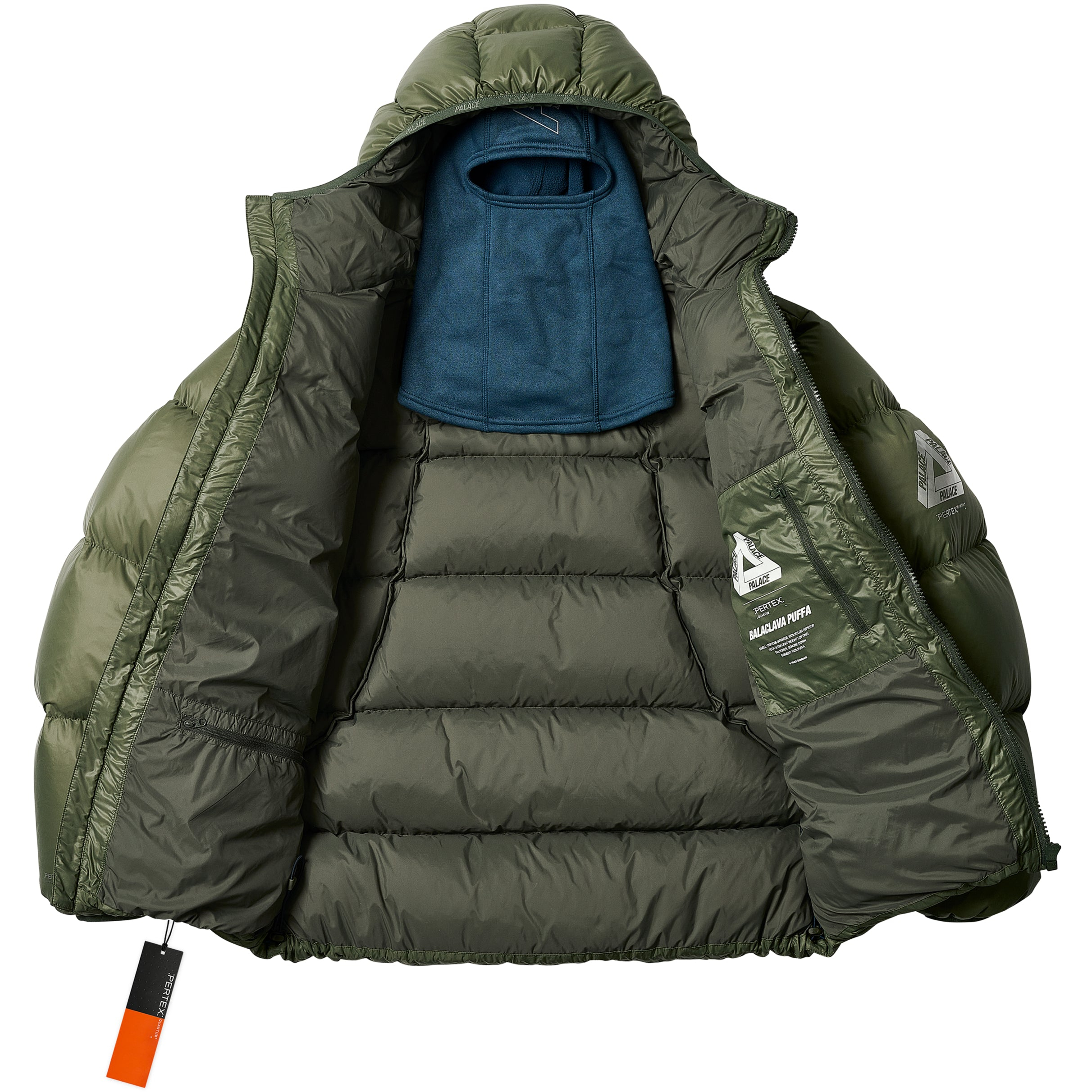 Thumbnail PERTEX OPAQUE BALACLAVA PUFFA GREEN one color