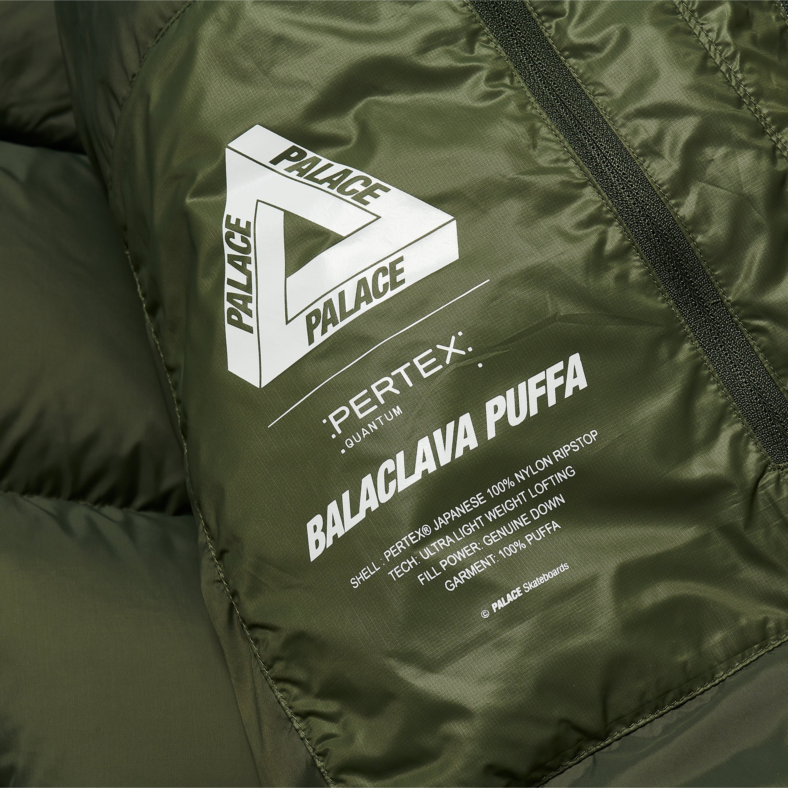 Thumbnail PERTEX OPAQUE BALACLAVA PUFFA GREEN one color