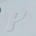 Thumbnail THERMAL EMBOSSED P3 ZIP HOOD FAINT BLUE one color