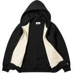 Thumbnail THERMAL EMBOSSED P3 ZIP HOOD BLACK one color