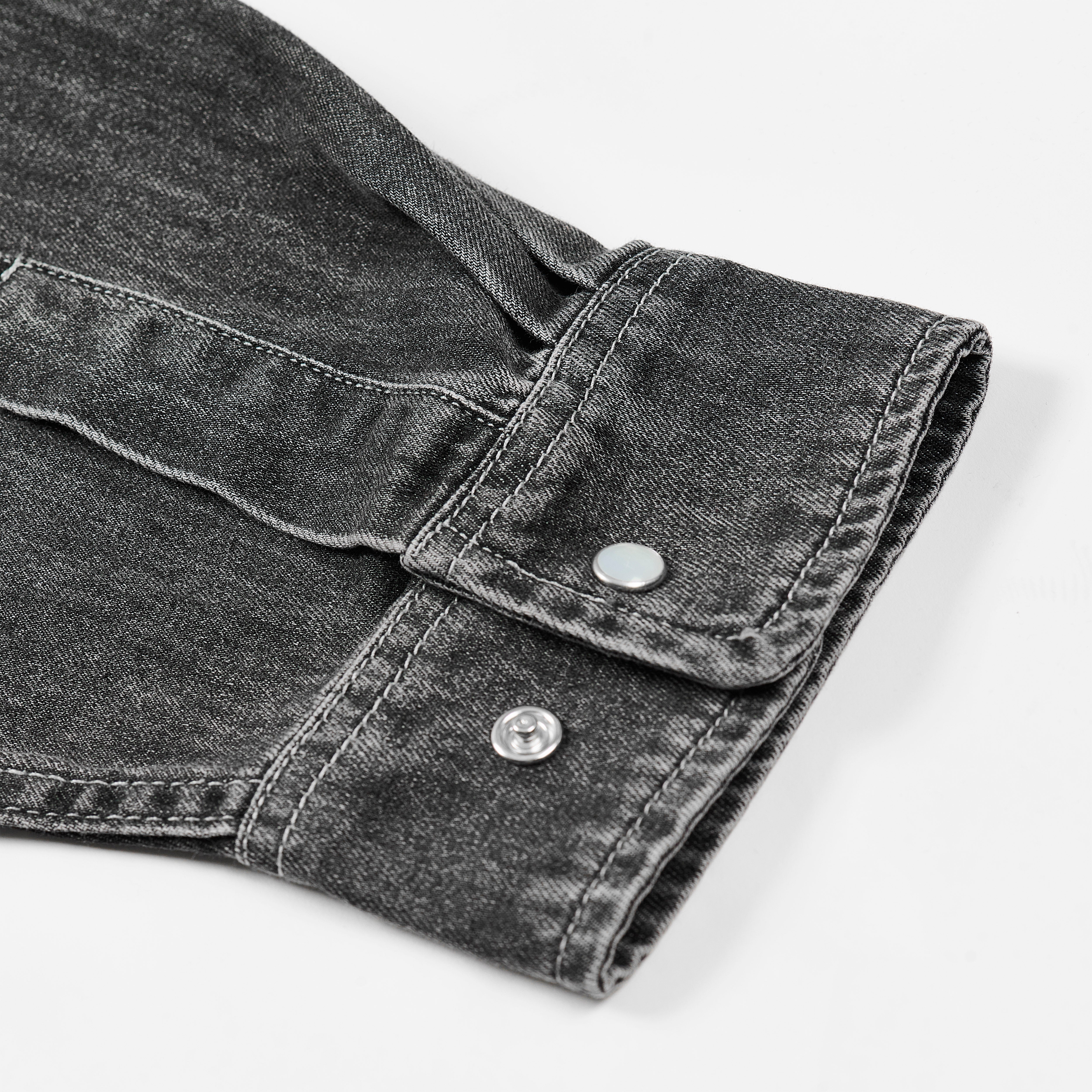 Thumbnail DENIM WESTERN OVER SHIRT BLACK one color